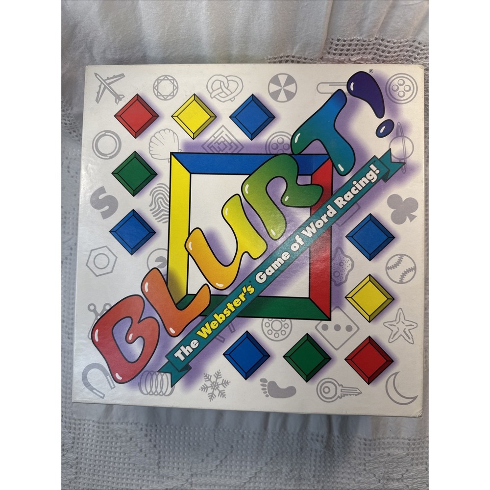 Vintage New in Box 1994 Original Blurt the Webster's Game of Word Racing